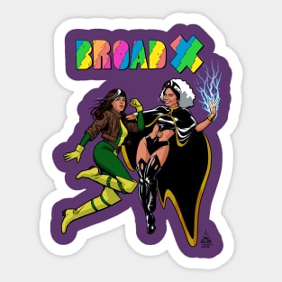 Broad X Sticker